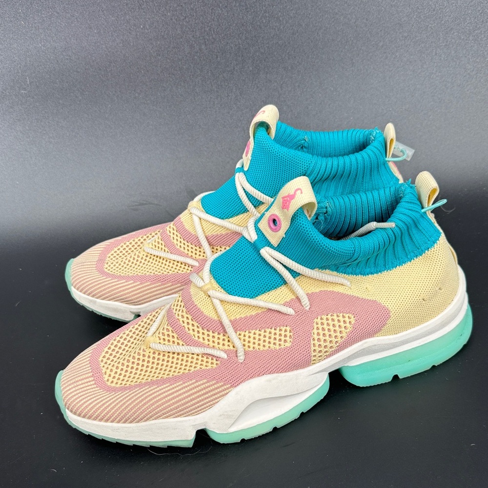 SIA Sneakers in Teal, Pink & Cream